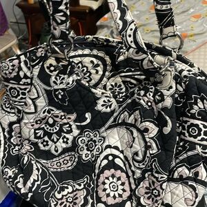 Vera Bradley Black and White Houndstooth Tote